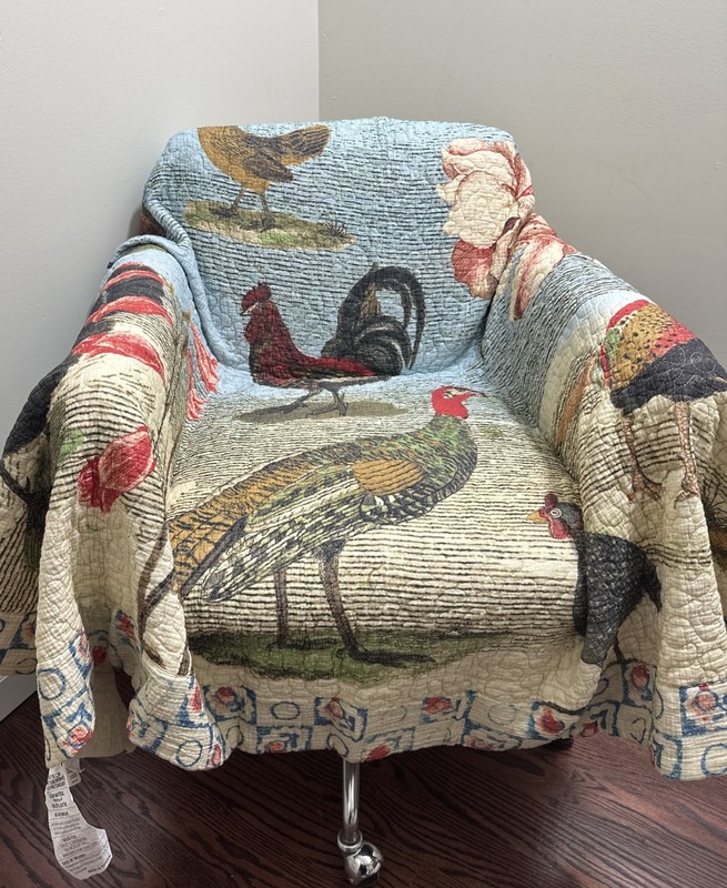 John Derian For Target Quilted Throw Bird Collage NWT Limited Edition 2025 gallery