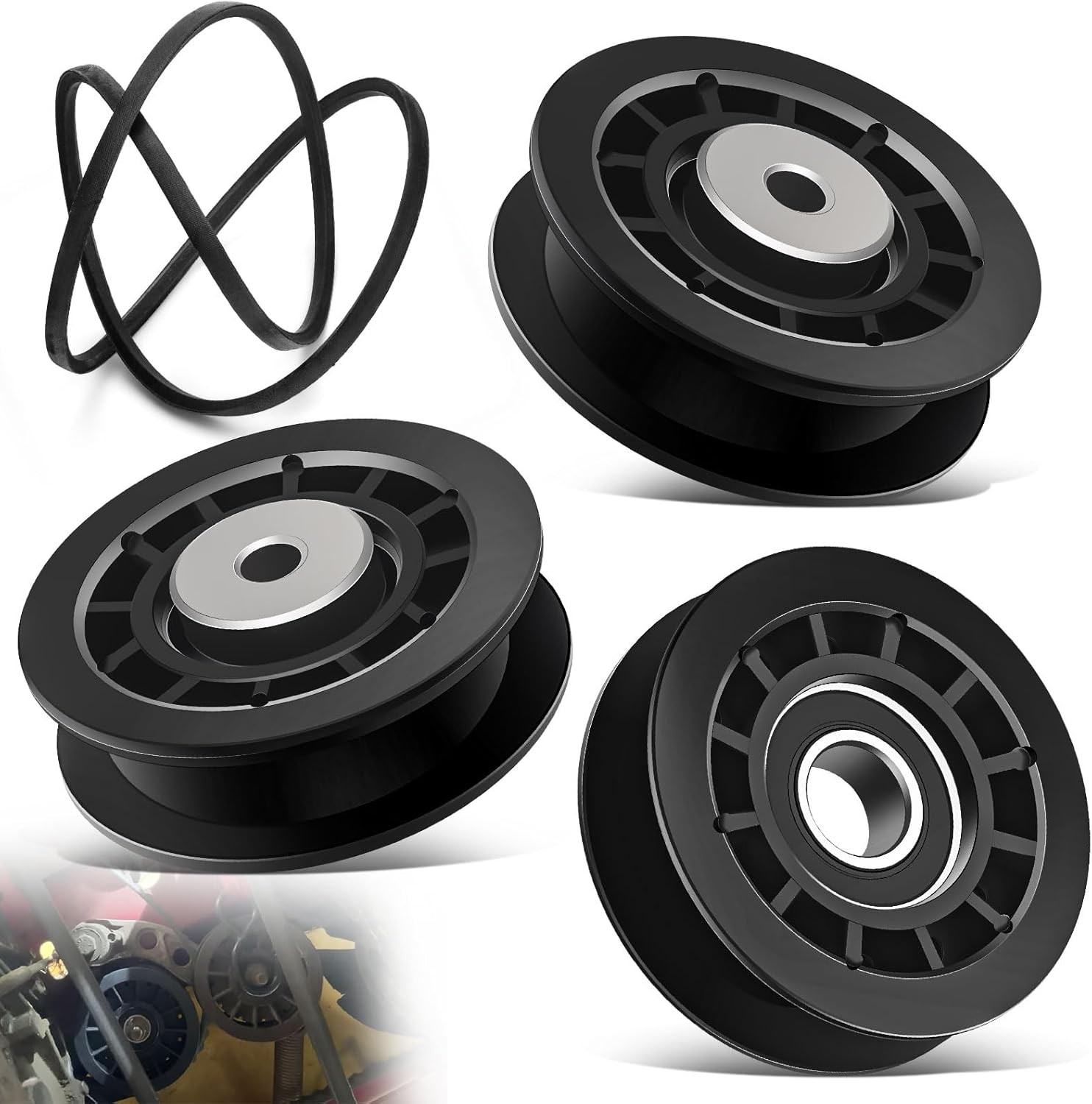 Drive Belt Pulley Kit Replacement for Husqvarna HU675AWD LC221A LC221AH LC356AWD gallery