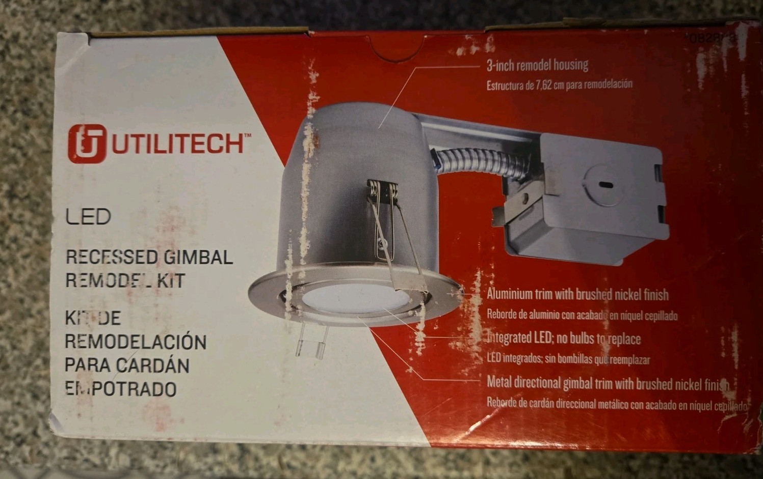 Utilitech LED 45-WATT Warm White 3000K LED Recessed Remodel Kit 3 Inch Bronze* R gallery