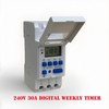 Digital LCD Programmable Weekly Timer 220V 30A Time Relay Switch Din Rail Mount gallery