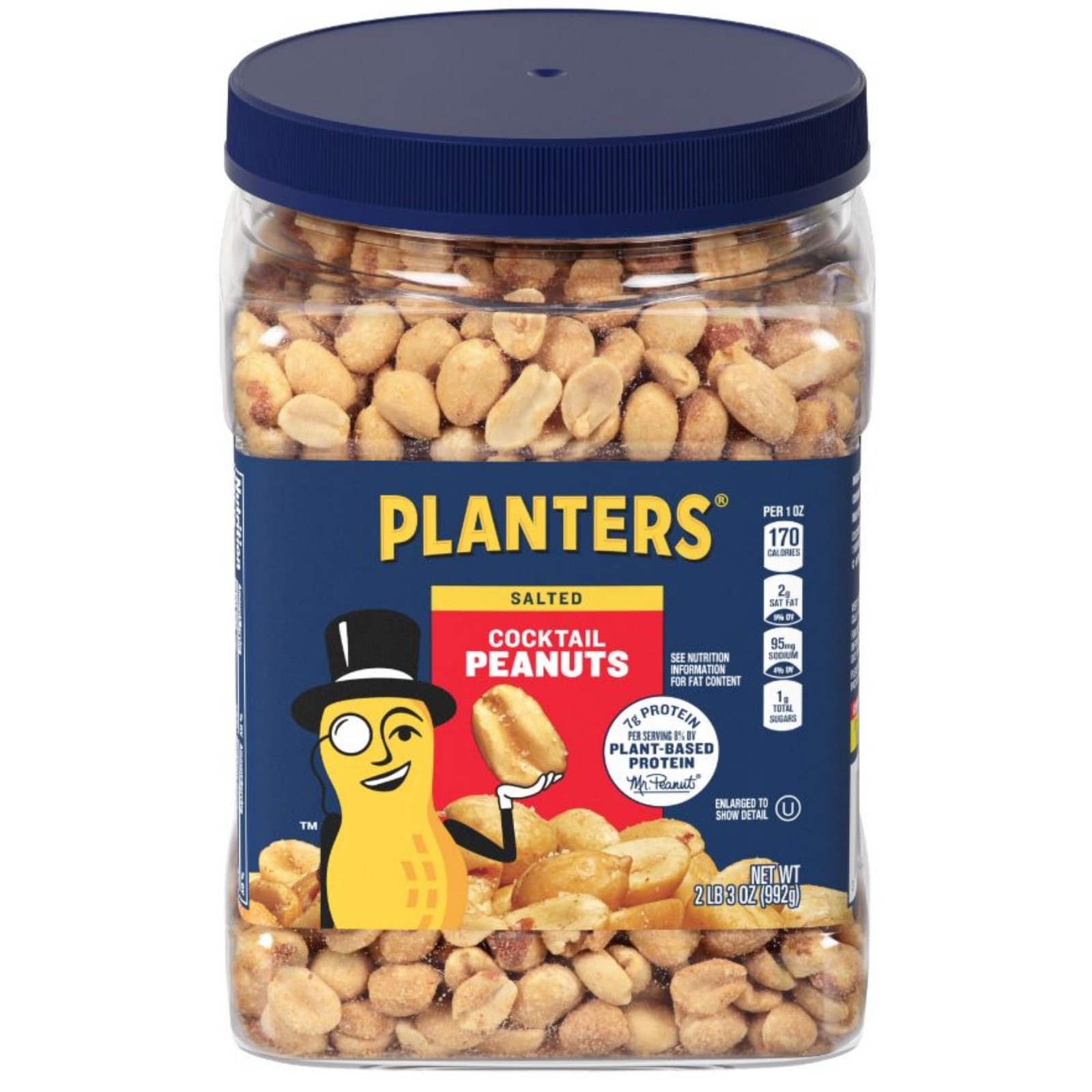 PLANTERS Salted Peanuts Cocktail, Party Snack, 35 Ounce (Pack of 1), red gallery