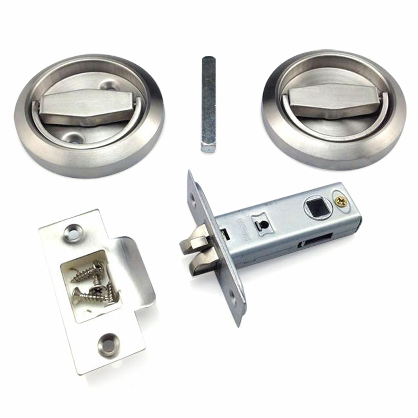 Privacy Bedroom Door Cup Lock Recessed Door Flush Pull Handle Door Lock gallery