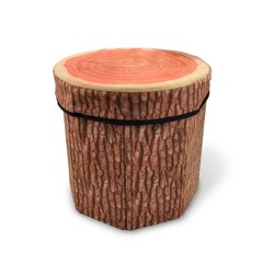 Fruit Storage Stool Ottomantree Stump Stool Cute Folding Storage Toy Box Collaps