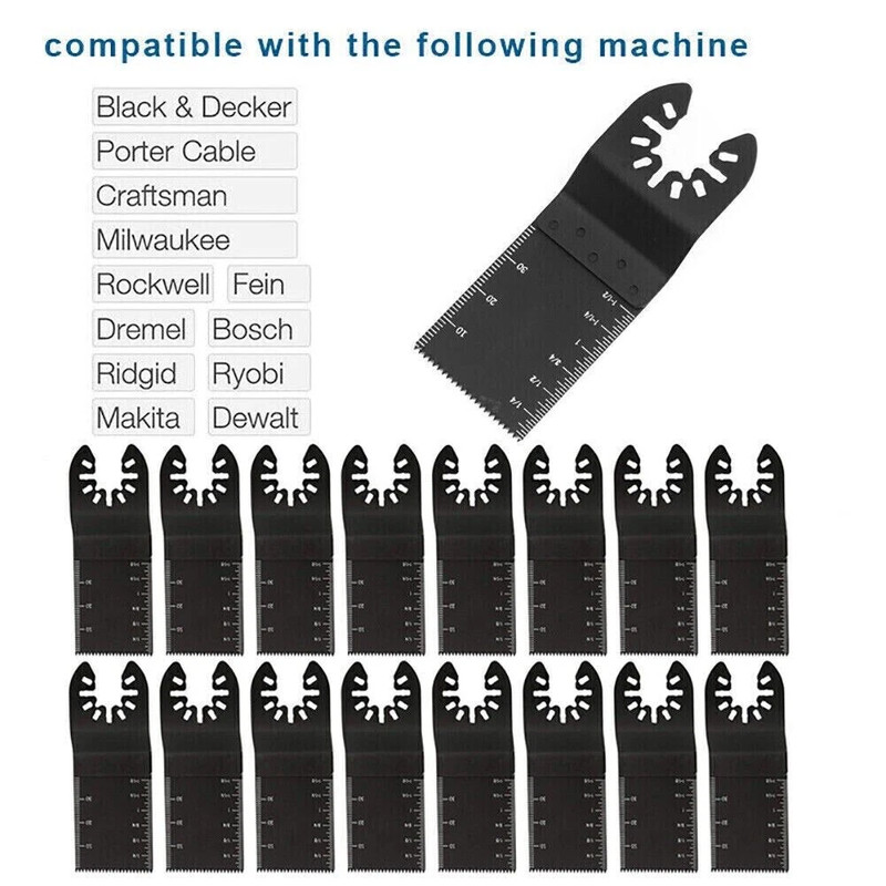 20pcs Oscillating Multi Tool Saw Blades Wood Metal Cut Cutter For Dewalt Fein gallery