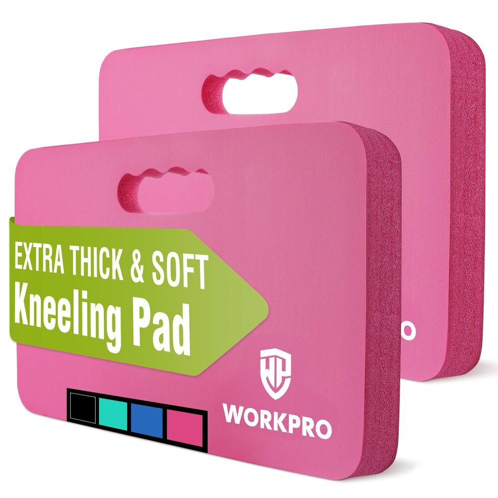 WORKPRO Extra Thick Kneeling Pad 2PC Soft Foam Cushioning Large Foam Kneeler Mat gallery