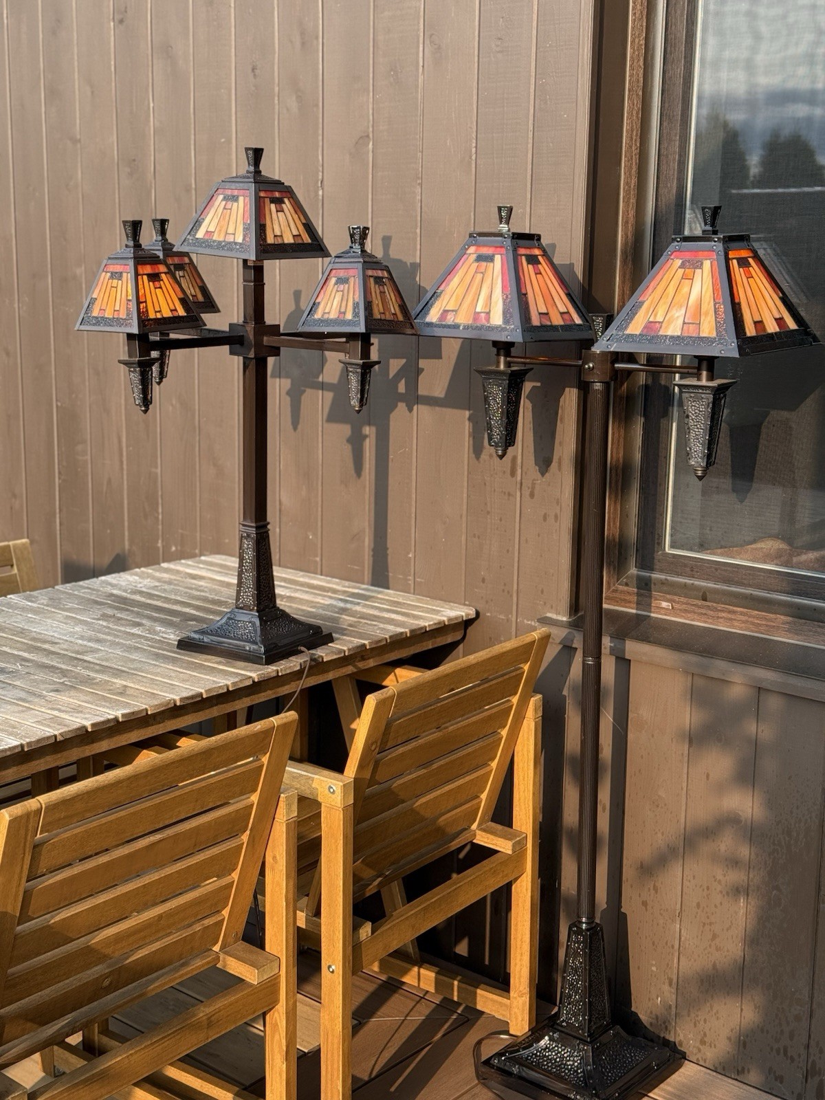 Meyda Tiffany Craftsman / Mission Table Matching Lamps - Tiffany Glass gallery