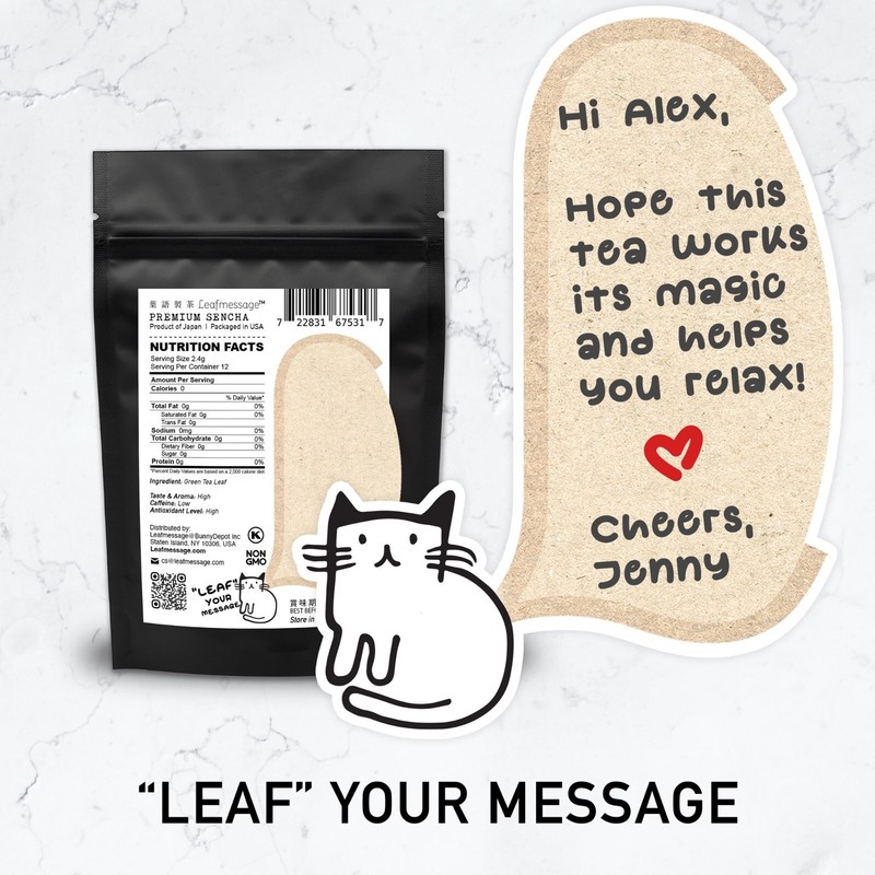Leafmessage Tea - Premium Sencha Tea Bags Artisan Tea 極品煎茶 せんちゃ 12-pack gallery