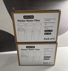 12pcs DEFILTRO Pitcher Water Filters For Brita Maxtra+ White BPA Free