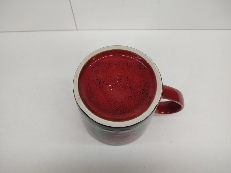 Mossy Oak Red Black Forest Wolf Ceramic Coffee Mug Cup Hunting Cabin Decor gallery
