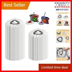 20-Pack Microfiber Spin Mop Replacement Heads for EasyWring Cleaning Systems