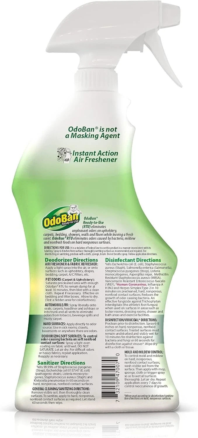 OdoBan Original Eucalyptus Scent Disinfectant Fabric & Air Freshener, 32 fl oz gallery
