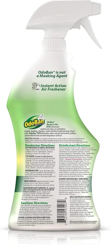 OdoBan Original Eucalyptus Scent Disinfectant Fabric & Air Freshener, 32 fl oz gallery