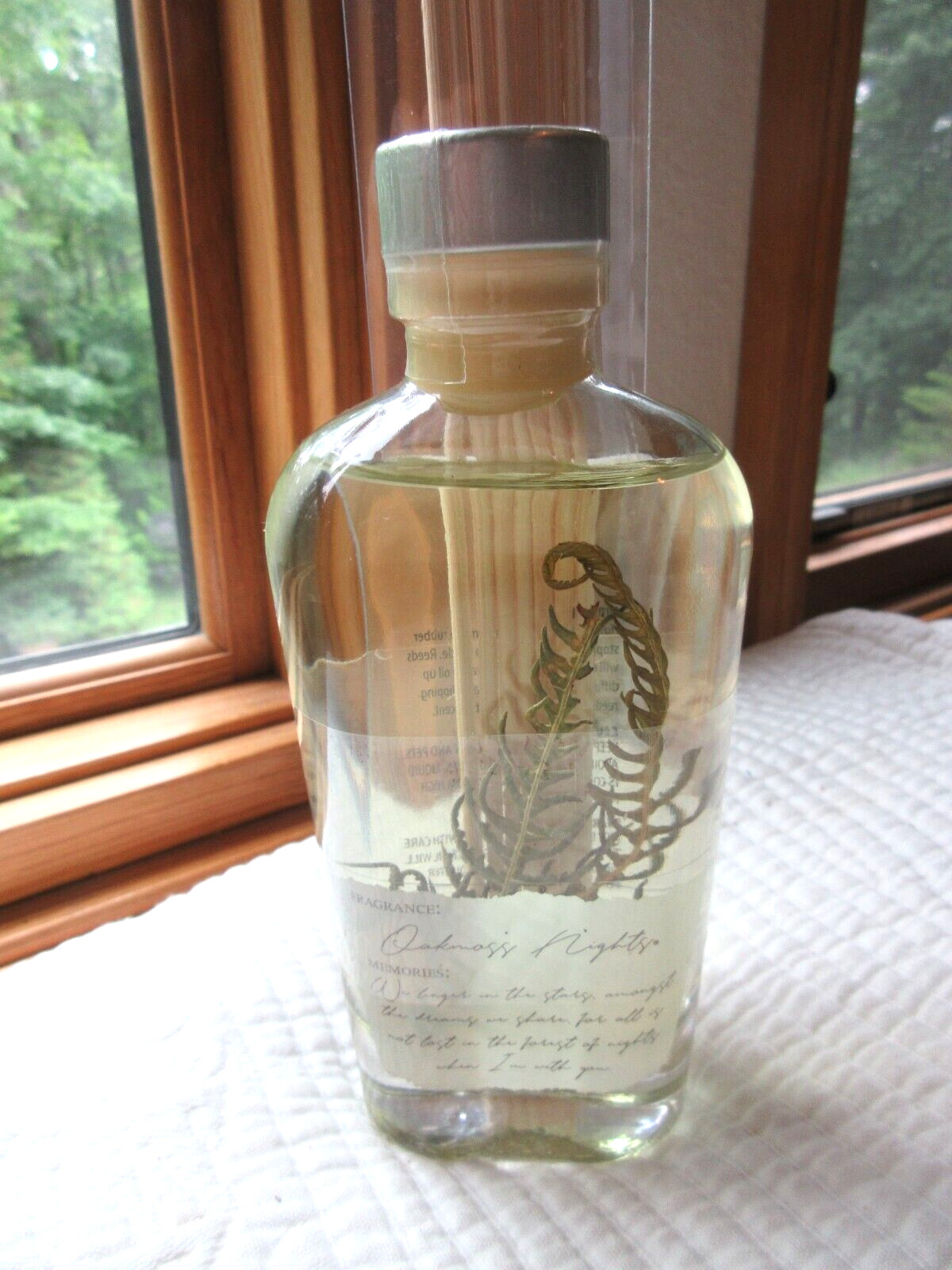JULIA RAYMOND ESSENTIAL OIL SET OAKMOSS NIGHTS 4.5 oz BOTTLE + REEDS NEW SEALED gallery