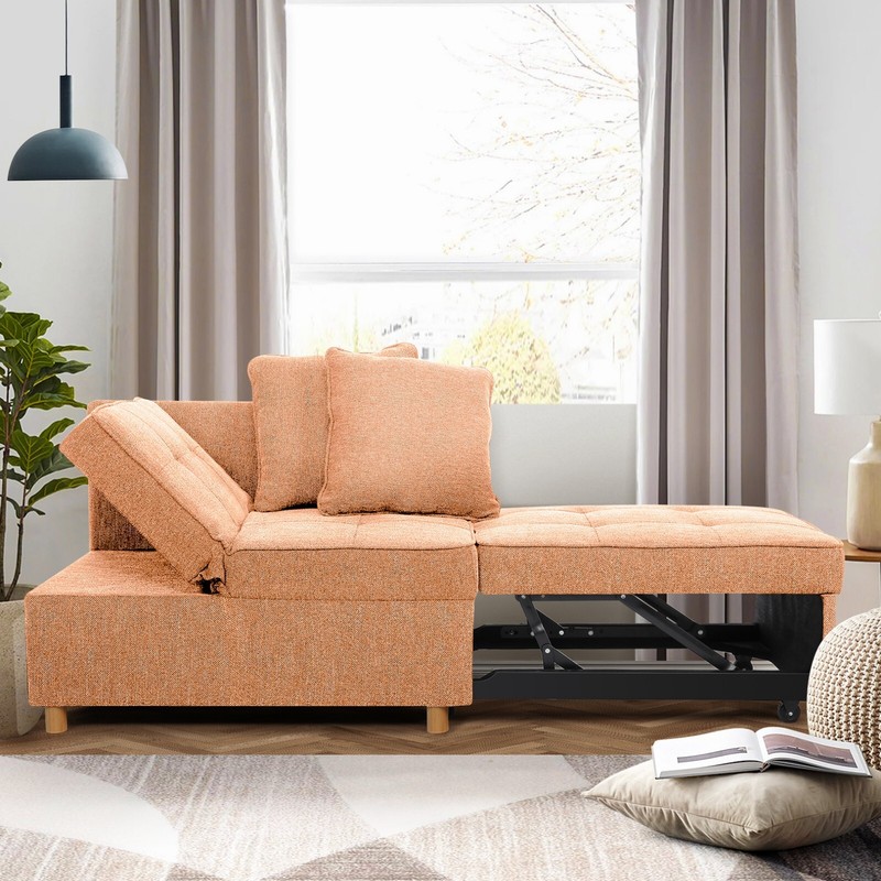 Folding Ottoman Sofa Bed, Convertible Chair 4-in-1 Multi Function Sleeper Sofa🔥 gallery