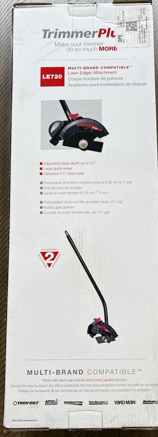 Trimmer Plus LE720 Lawn Edger Attachment Multi Brand Compatible 41BJLE-C902 NEW gallery