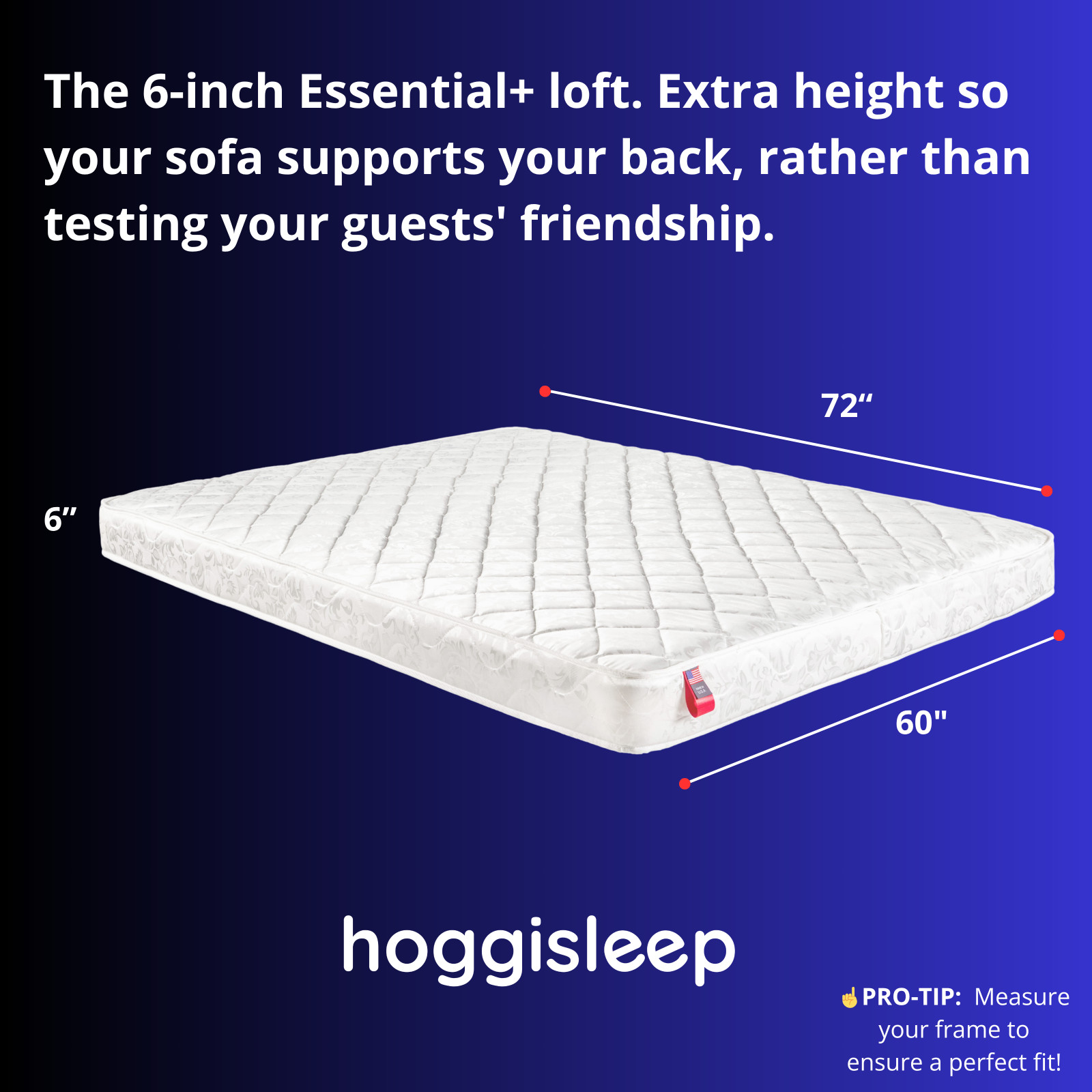 6" Sleeper Sofa Innersping Mattress - Sizes: Queen, Full, Three-Quarter - hoggi gallery