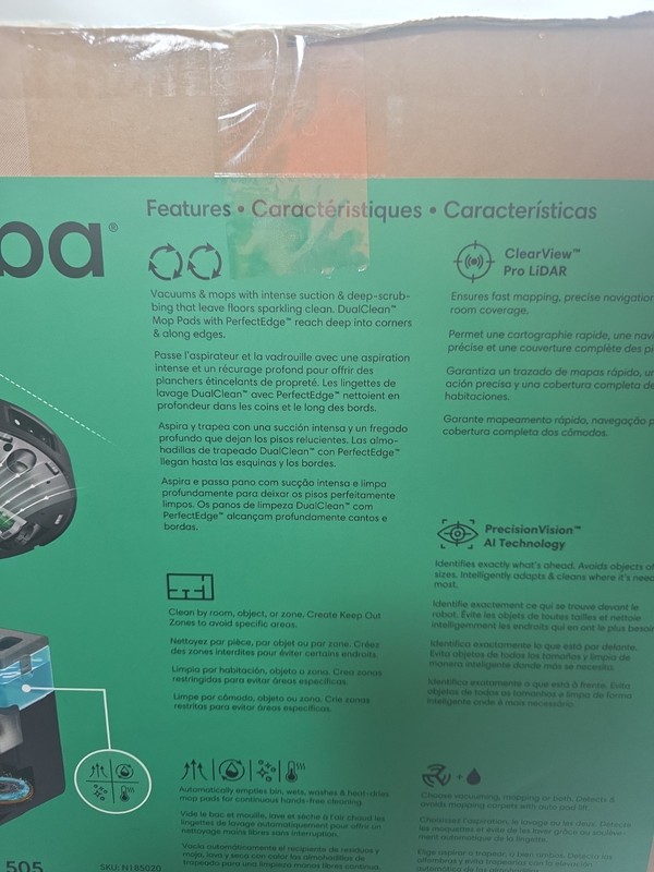 iRobot Roomba Plus 505 Combo Vacuum & Mop w/ AutoWash Dock - NEW gallery