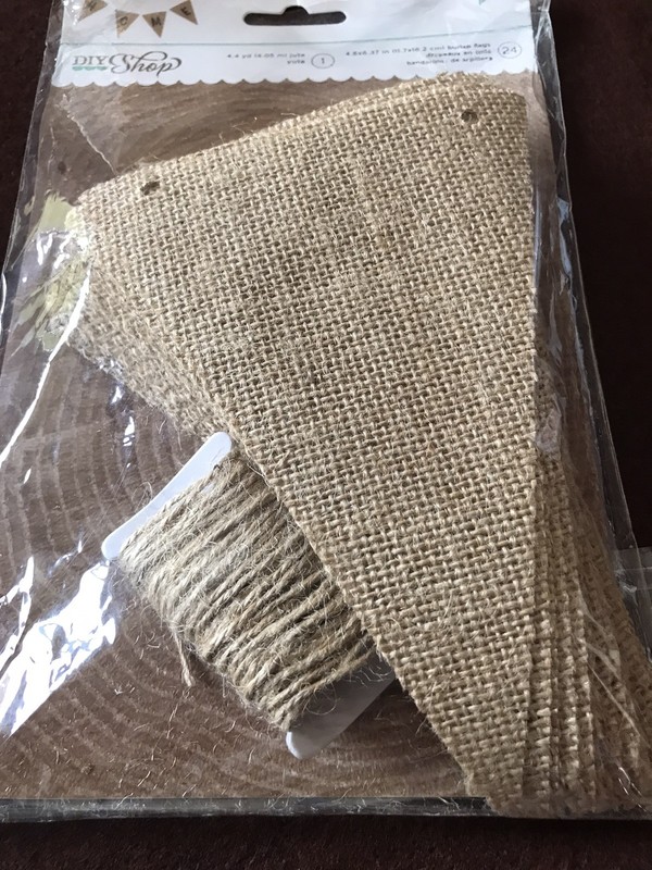 American Crafts 24 PCS Burlap Banner 4.6"X6.37" Burlap Pennant Flag-DIY gallery