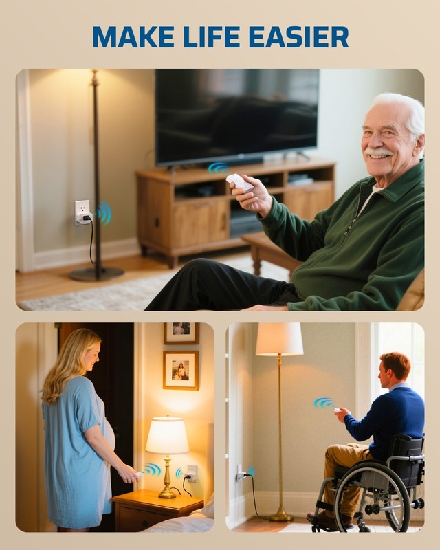 DEWENWILS Remote Control Outlet with Timer,Indoor Remote Timer Outlet,FCC Listed gallery