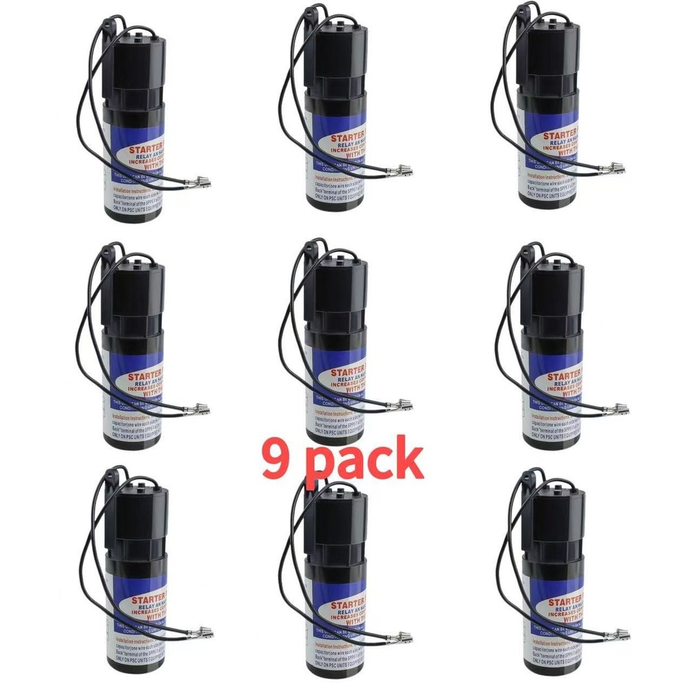 9 pack SPP6 Hard Start Capacitor Replacement 115V Thru 288VAC Hard Start kit