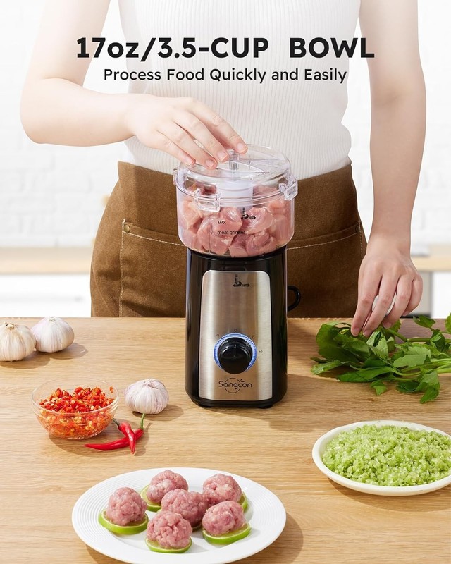 Multi-Functional Electric Food Chopper & Blender - Ideal for Smoothies & Sauces gallery
