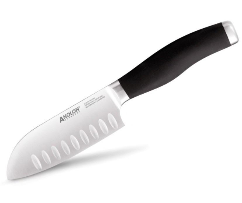 Anolon Advanced Collection Santoku Knife 5 inches Sheath Japan German Steel gallery