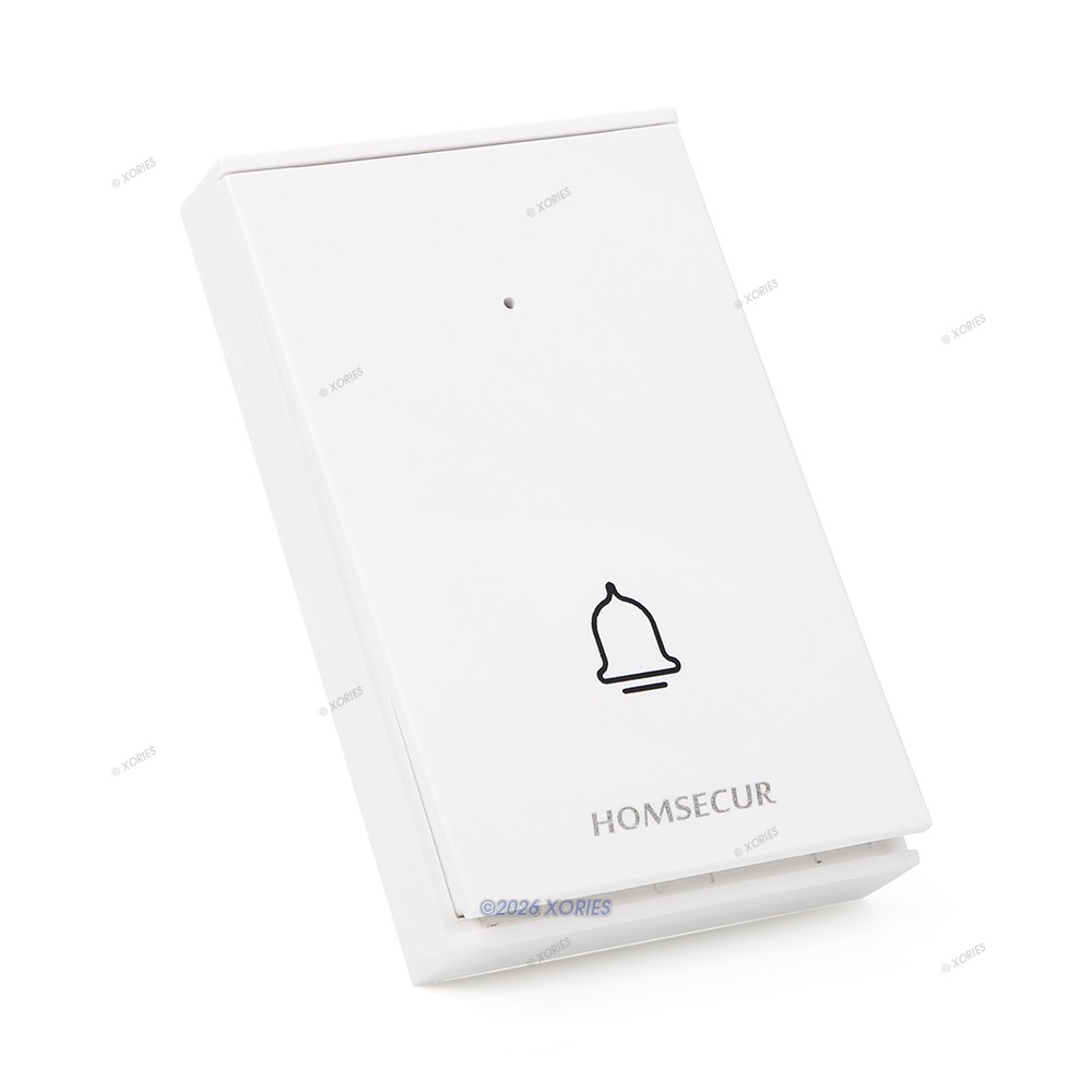 Homsecur Wireless Doorbell Button For Alarm System 433MHz 23A 12V Battery White gallery