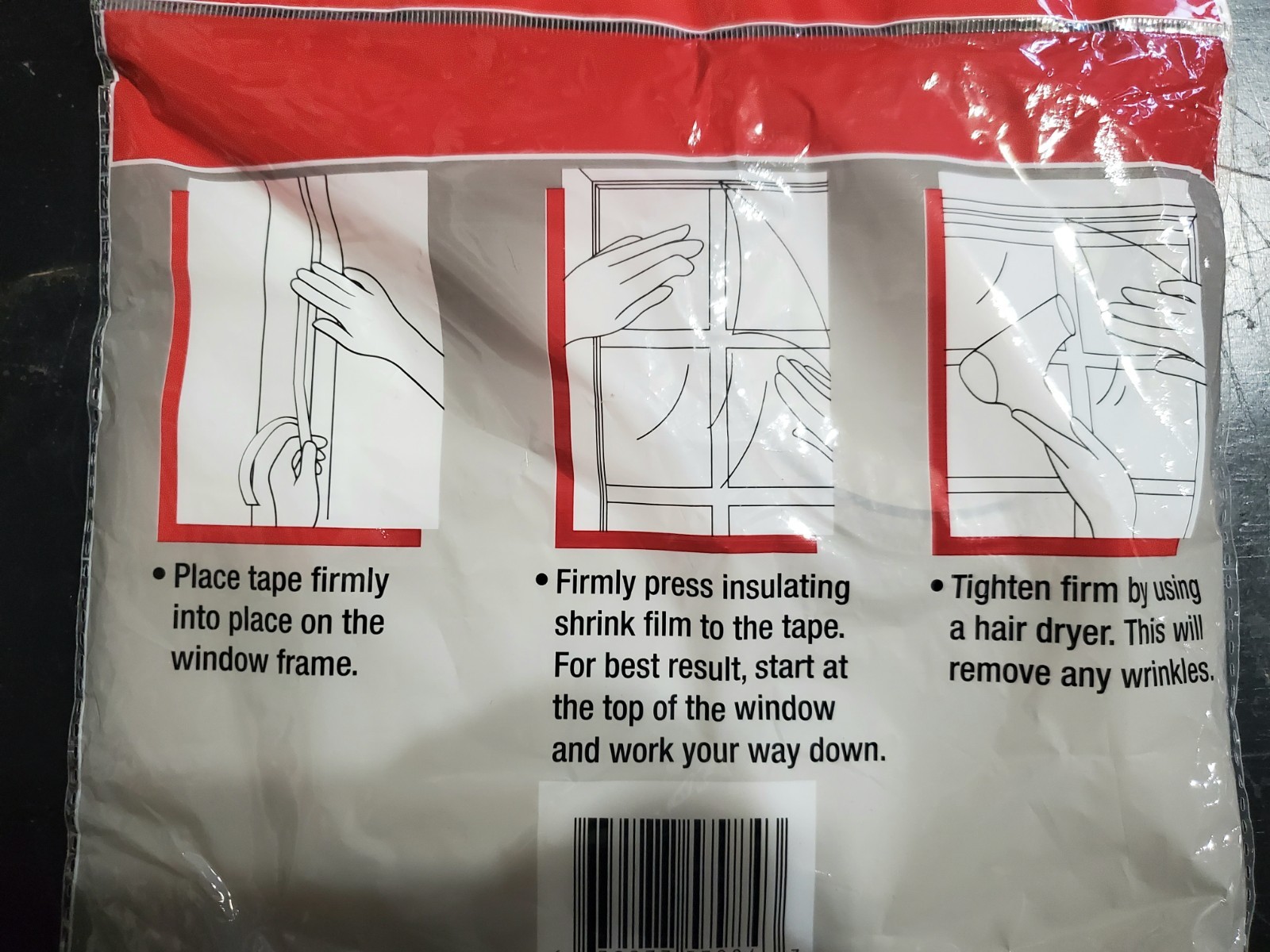 Window Insulation Kit 60 X 72 Inches Shrink Film with Tape New gallery