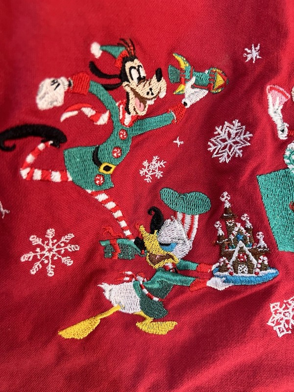 Disney Parks Reversible Table Runner 15 In. X 72 In. Mickey Mouse Gingerbread z7 gallery