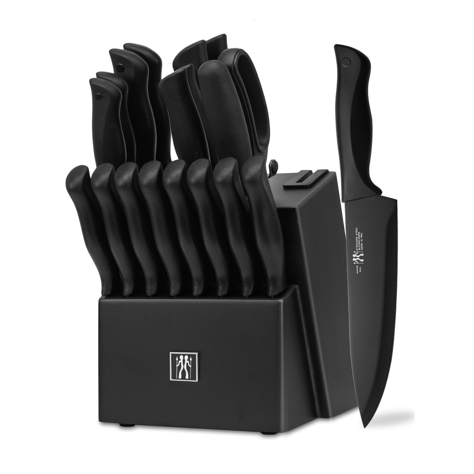 HunterDual 19-Piece Stainless Steel Kitchen Knife Set with Block Self Sharpening gallery