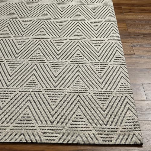 Nevada Modern Geometric Area Rug, 27" x 45", Off-White, (2' x 4') gallery