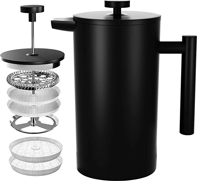 French Press Coffee Maker304-Grade Stainless Steel-2 Extra Filter Utopia Kitchen gallery