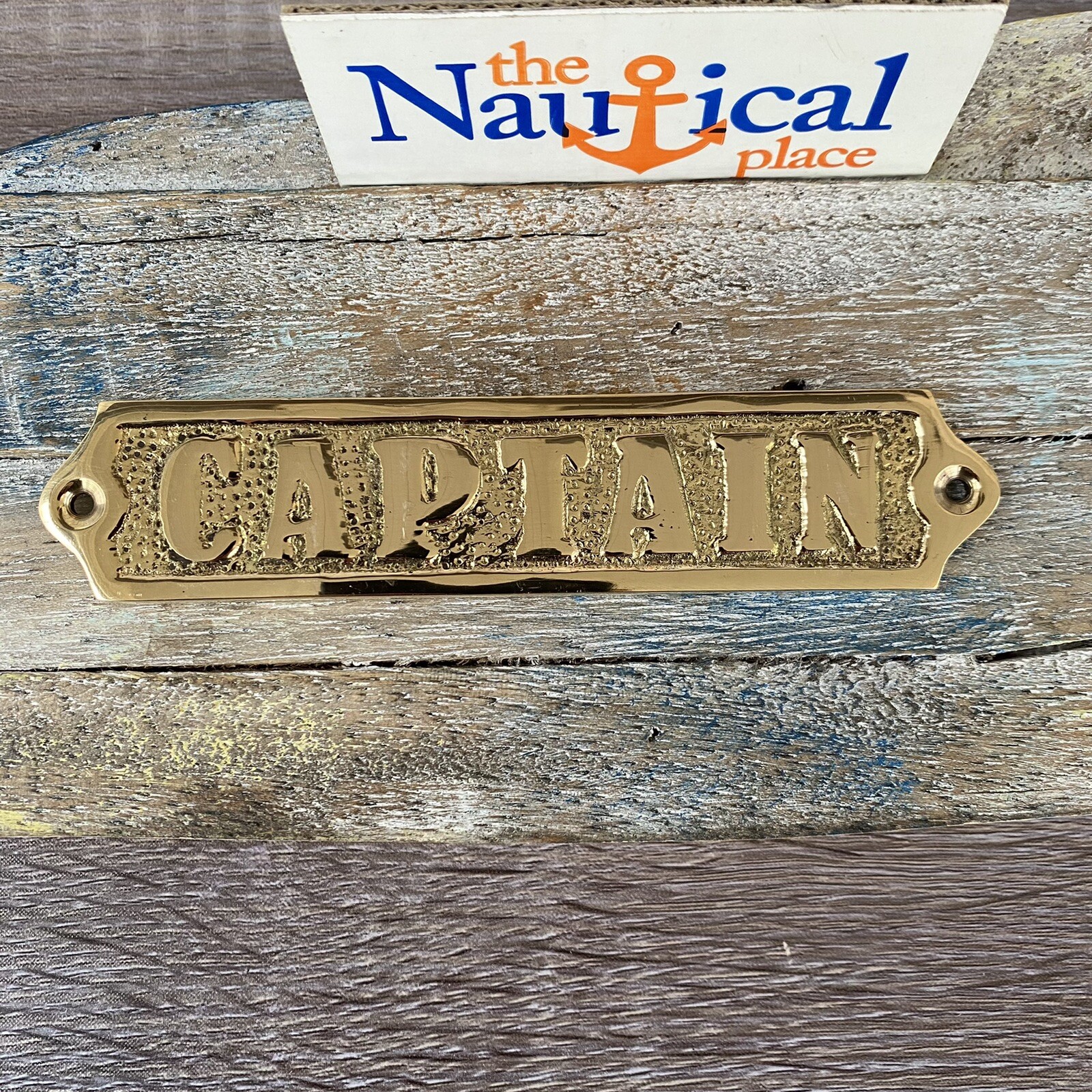 Solid Brass "Captain" Door Sign - Captain's Quarters - Nautical Wall Decor gallery