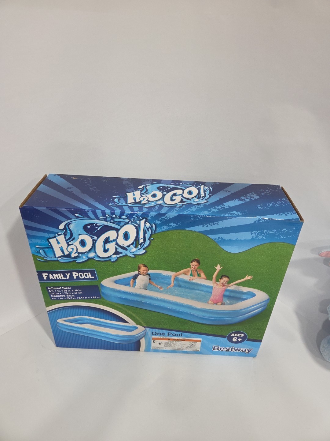 H2O Go Rectangular Kids Pool 8 Ft 7in x 69 in x 18in 8' 7" x 69" NEW gallery