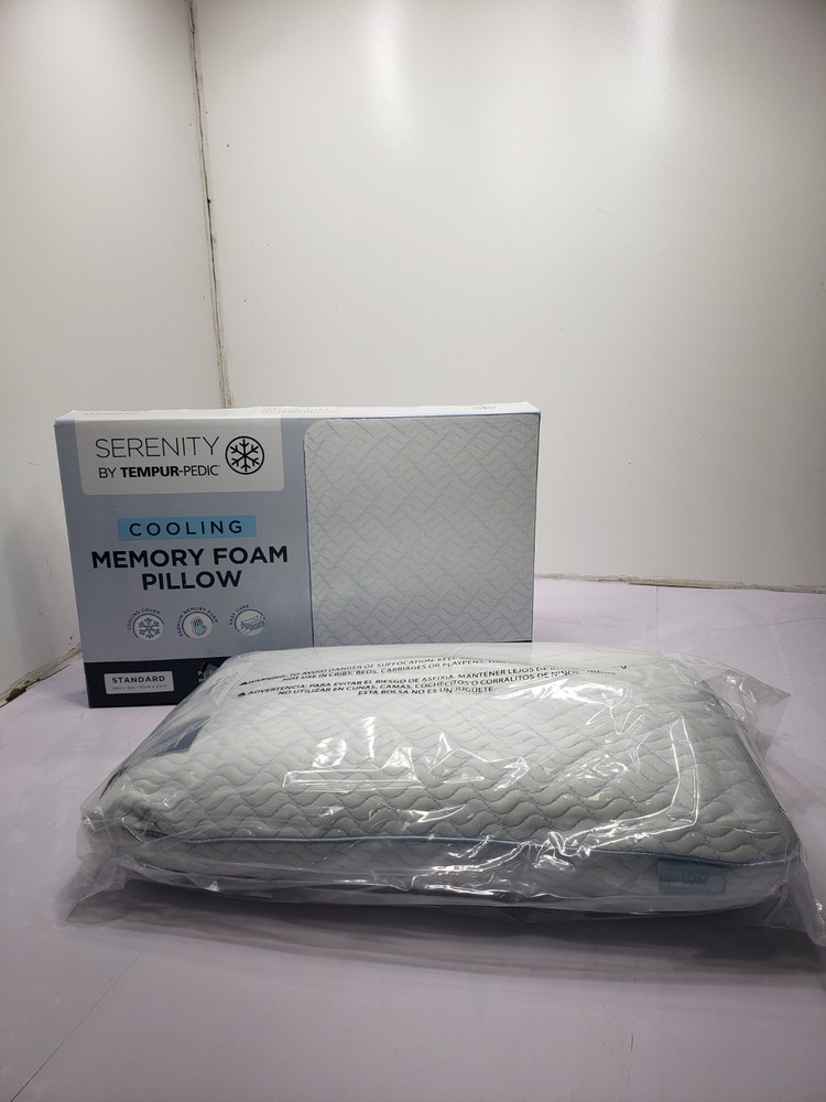 Serenity by Tempur-Pedic Cooling Memory Foam Pillow Standard Size 24” x 16”