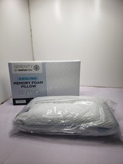 Serenity by Tempur-Pedic Cooling Memory Foam Pillow Standard Size 24” x 16”