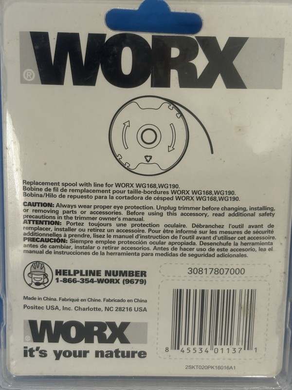 3x MIP Authentic Worx Replacement Spool/Line, WA0014, 20ft/.080" free ship gallery