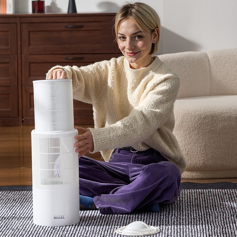 VEVOR 2-in-1 Air Purifier Replacement Filter H11 Filter with PET Pre-Filter gallery