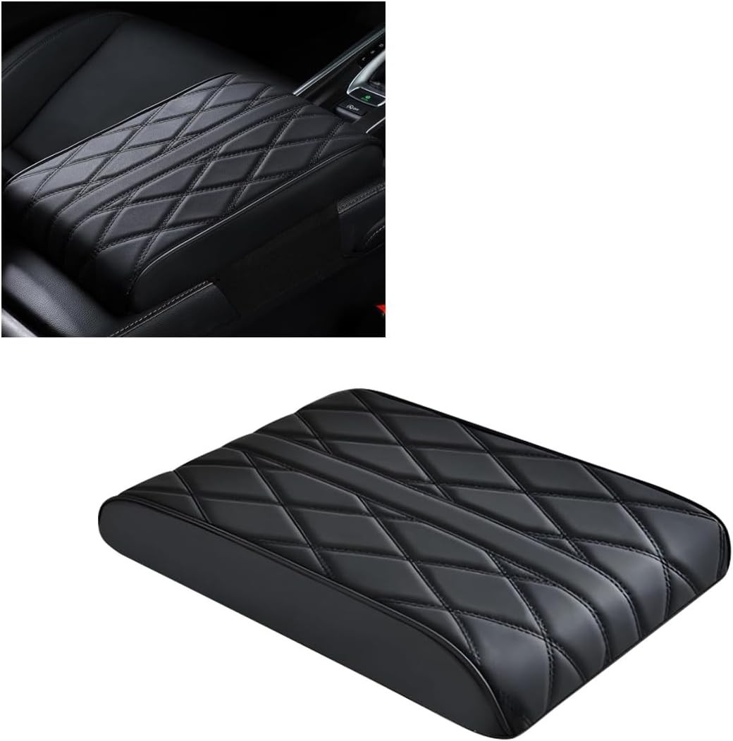 Car Center Console Cover Pad, Leather Auto Console Arm Rest Cover, Waterproof Ca gallery