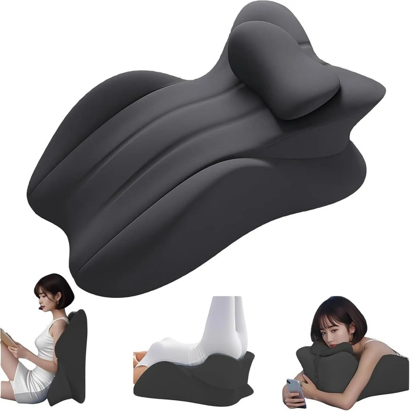 Multi-Positional Wedge Pillow Memory Foam Ergonomic Prone Pillow with Removable gallery