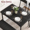Kitchen Table Set for 4 with Bench and 2 Chairs, Space-Saving Dining gallery