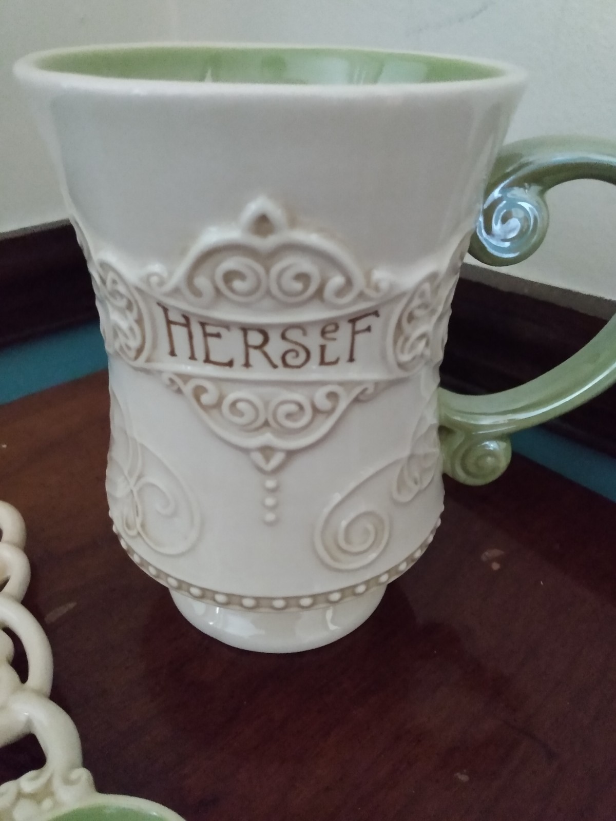 ☕ ☘ Grasslands Road Celtic "Herself" Irish Ireland Coffee Tea Mug Cup Org Spoon gallery