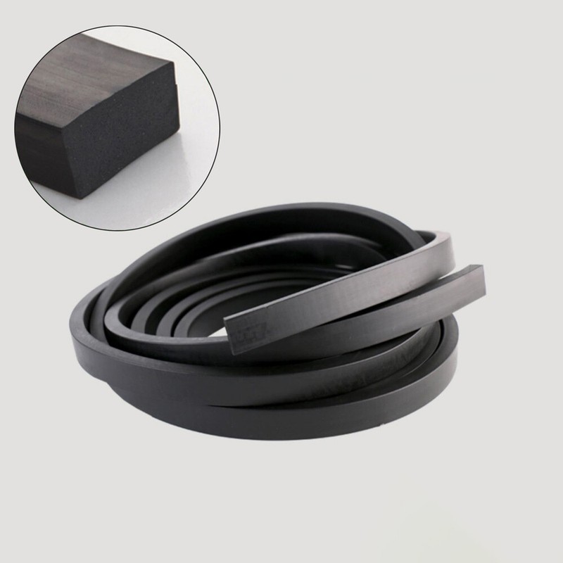 NBR Nitrile Rubber Solid Square/Flat Sealing Strip For Marine Anti Oil Seal gallery