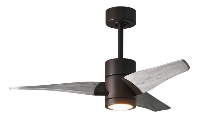 Matthews Fan Company Super Janet Ceiling Fan Textured Bronze 42" Barnwood Blades gallery