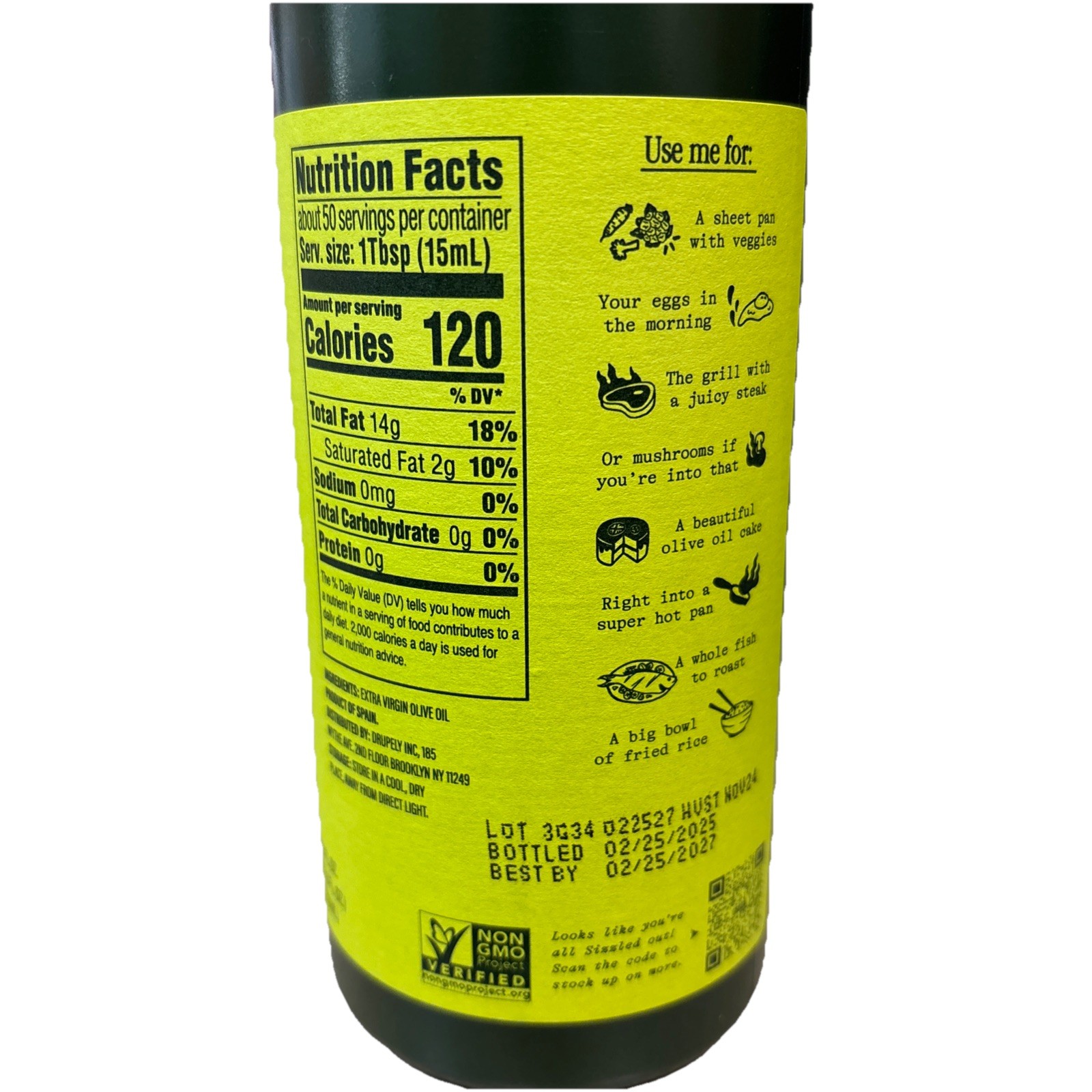 Graza Sizzle Extra Virgin Olive Oil, Cooking Oil - High Polyphenol BB 02/2027 gallery