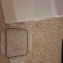 Clear Plastic Rectangular Storage Container Set, 2 Pack, Snap Lids, Stackable