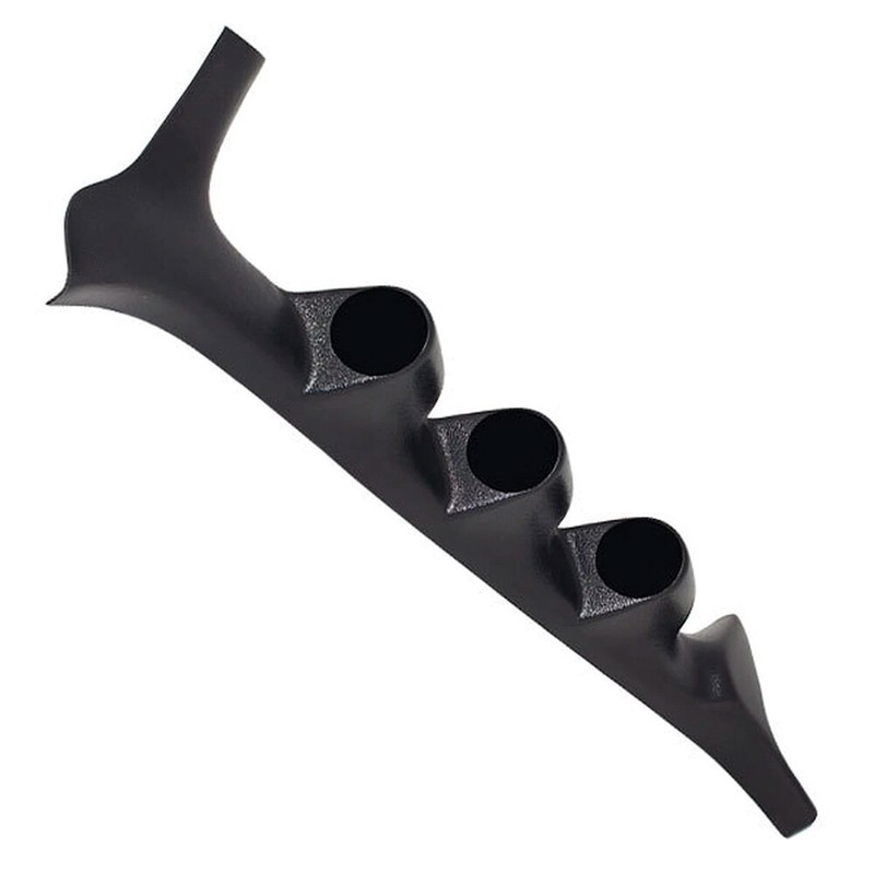 GlowShift Black Triple Gauge 52mm Pillar Pod for 92-97 Ford F-Series F-250 F-350