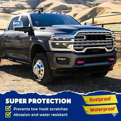 Tow Hook Covers Compatible with 2019 2020 2021 2022 2023 2024 2025 Deep Pink gallery