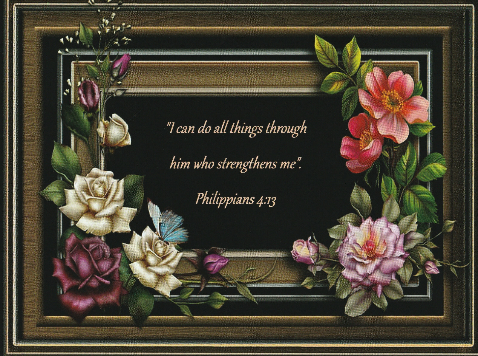 I Can Do All Things... Bible Quote Inspirational Mini Poster 8.5" x 11" gallery