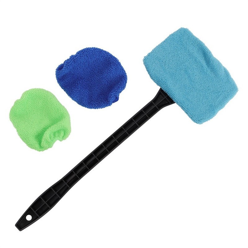 3 Pack Window Windshield Cleaning Tool Microfiber Car Wiper Cleaner Glass Brush gallery